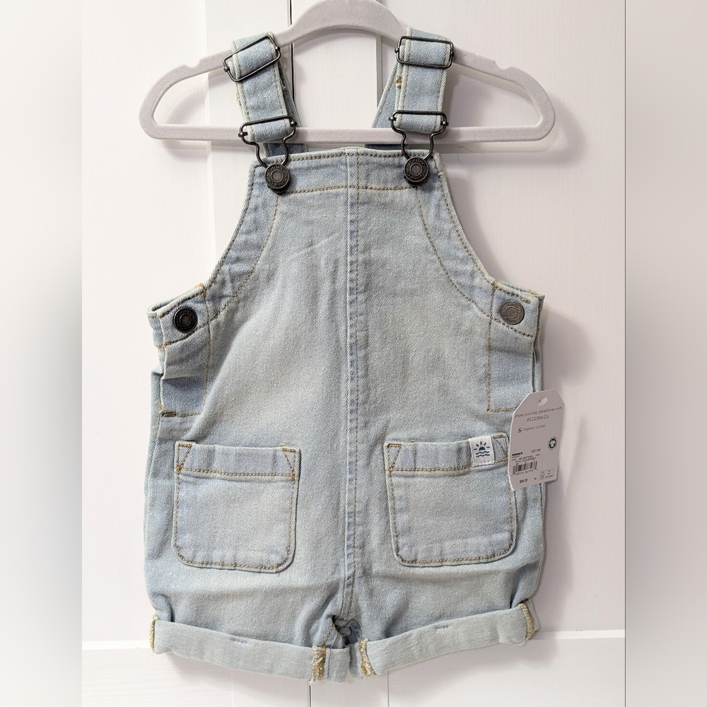 Little Co. By LAUREN CONRAD, Light Blue Denim Kids Overalls, Size 12 Months